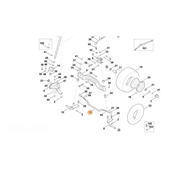 Stihl  Drążek poprzeczny 6170 763 5700